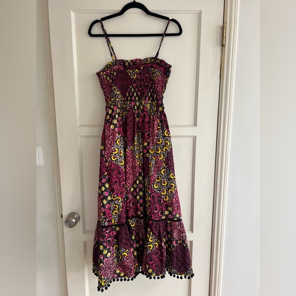 Anthropologie Smocked Abstract Midi Dreas - Picture 5 of 10